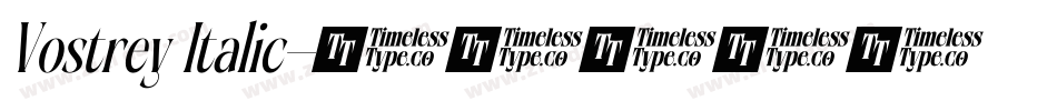 Vostrey Italic字体转换